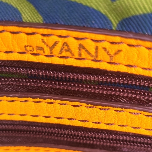 orYANY Yellow and Blue Geometric Shoulder Bag - Picture 9 of 16